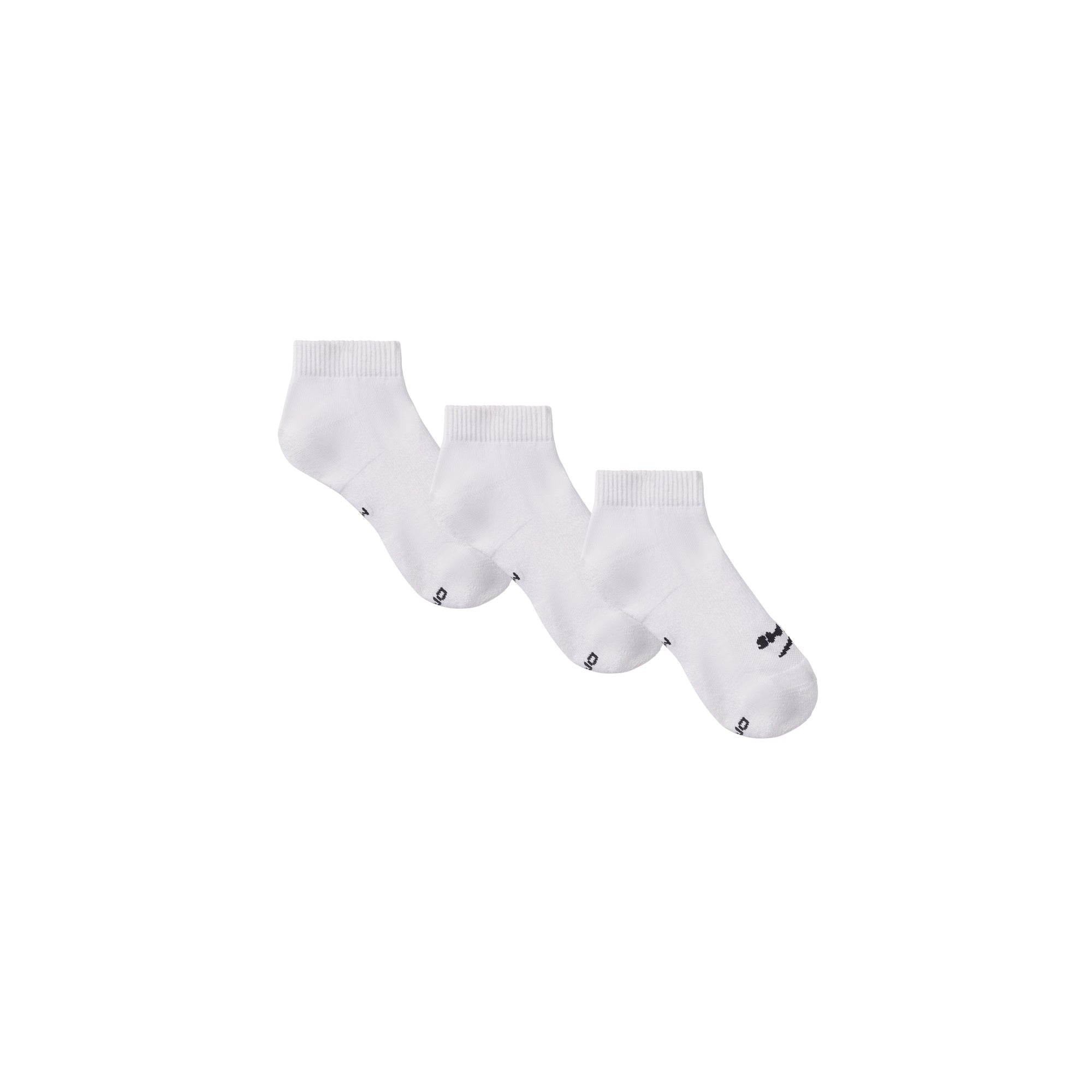 NikeSKIMS ACCESSORIES DRI-FIT ANKLE SOCK 3-PACK | SNOW FLAT ON A WHITE BACKGROUND | FLT
