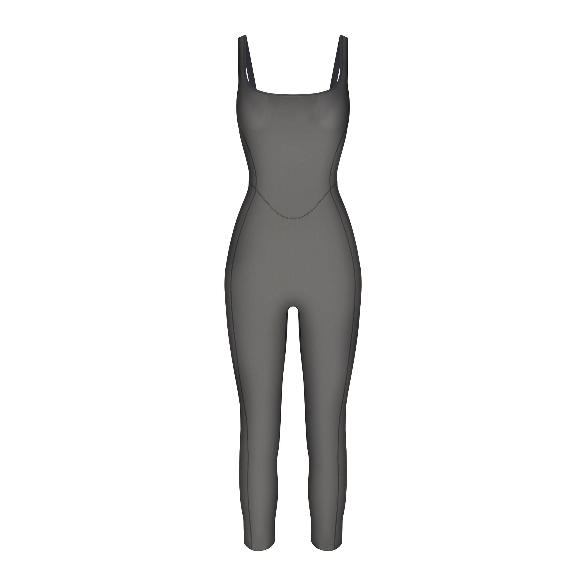 POWER MESH CATSUIT | ONYX FLAT ON A WHITE BACKGROUND | FLT