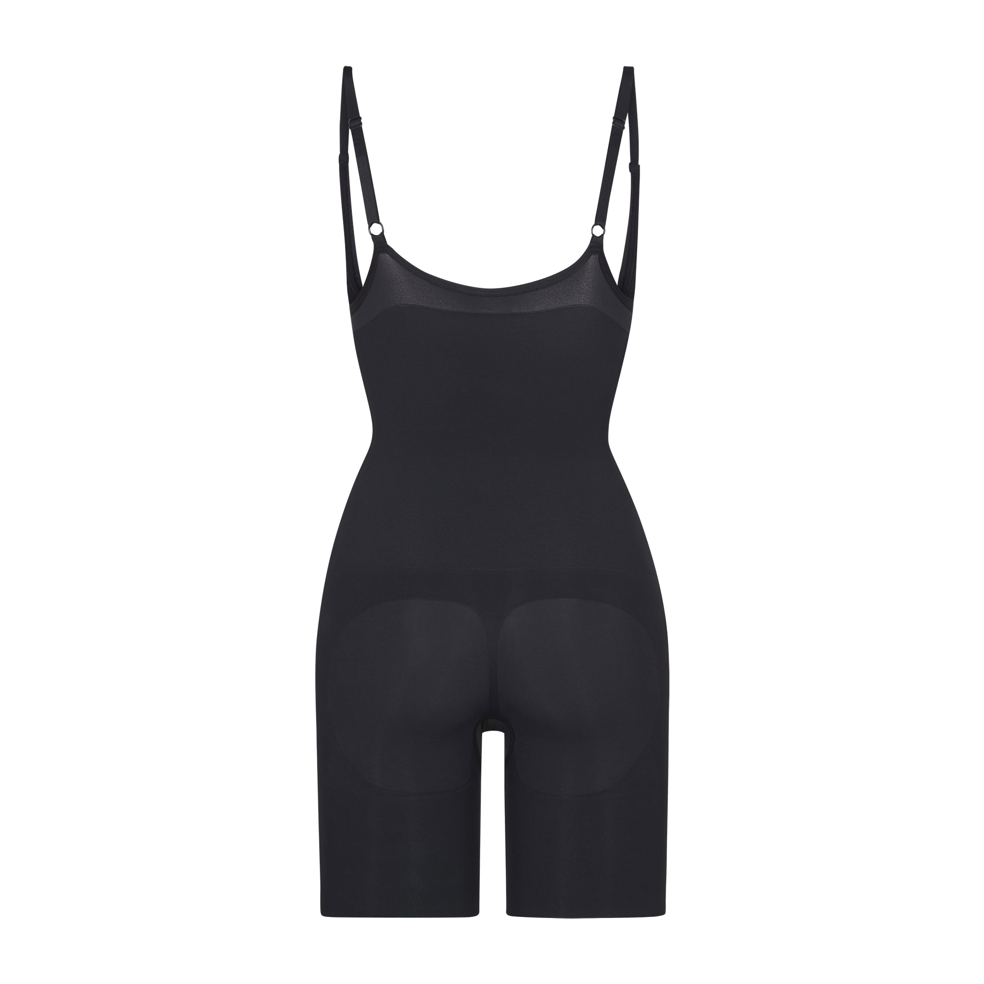 BUTT ENHANCING OPEN BUST BODYSUIT LAYS FLAT ON A WHITE BACKGROUND | FLT
