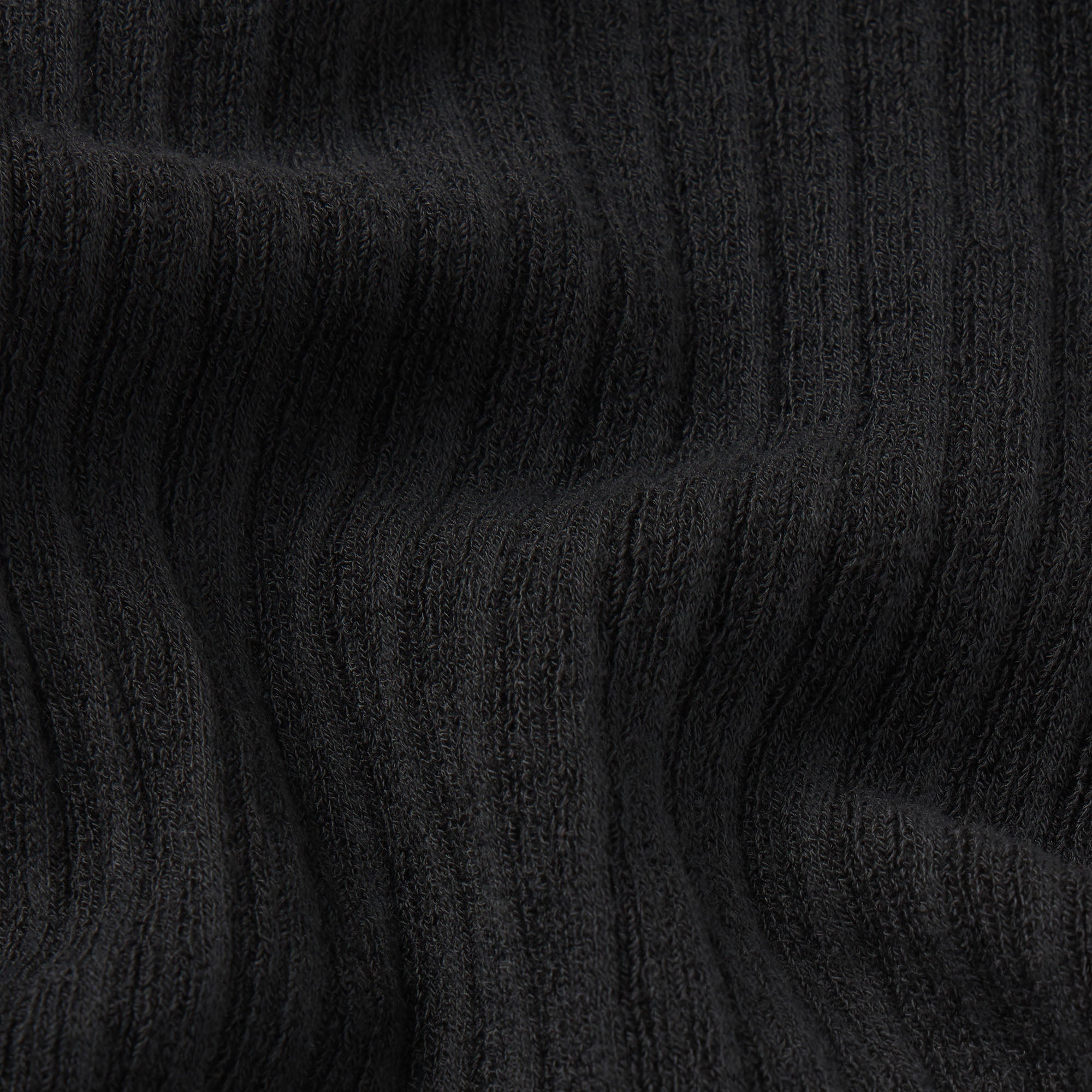 SHEER KNIT RUFFLE DRESS | ONYX ADDITIONAL FABRIC DETAILS