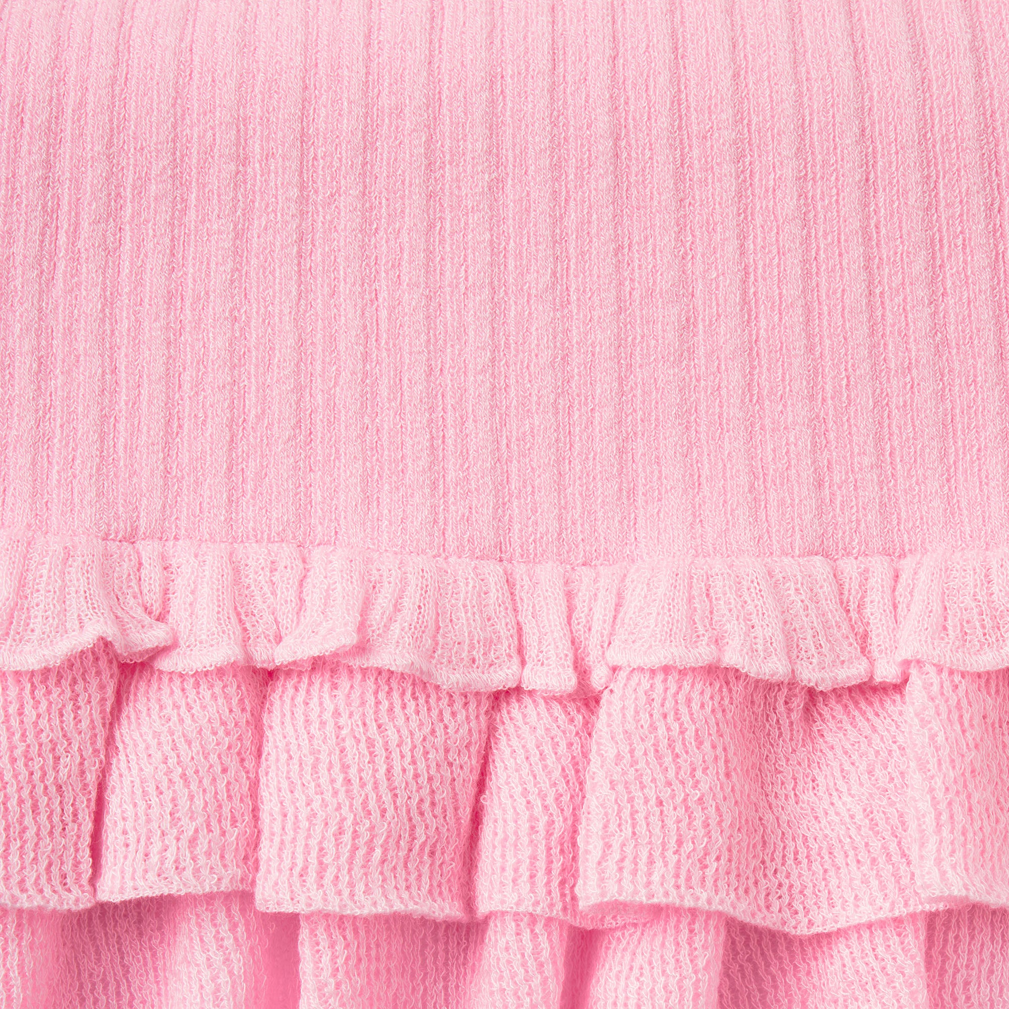 SHEER KNIT RUFFLE MINI SKIRT | PEONY ADDITIONAL FABRIC DETAILS