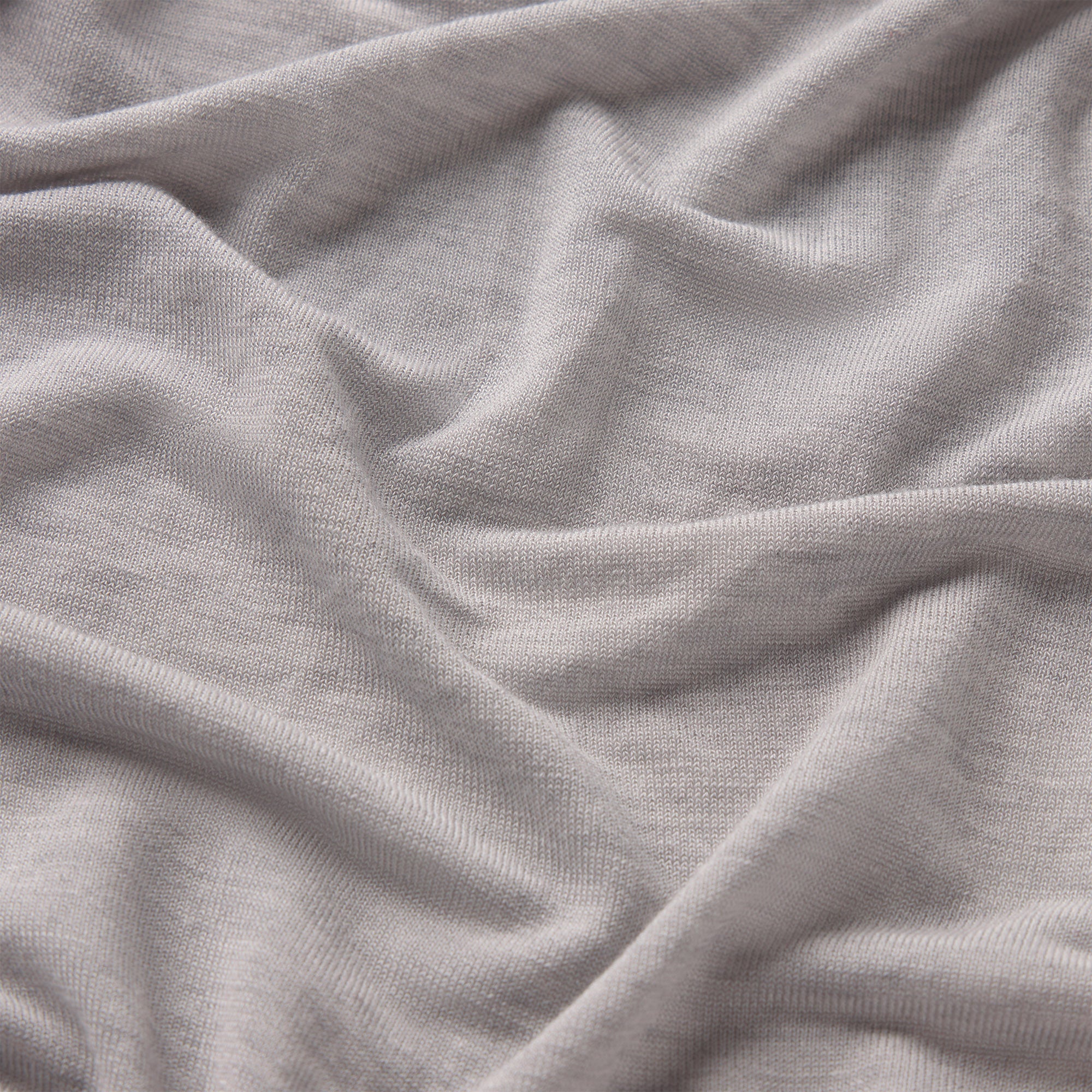 SHEER MODAL LONG T-SHIRT | HEATHER GREY ADDITIONAL FABRIC DETAILS