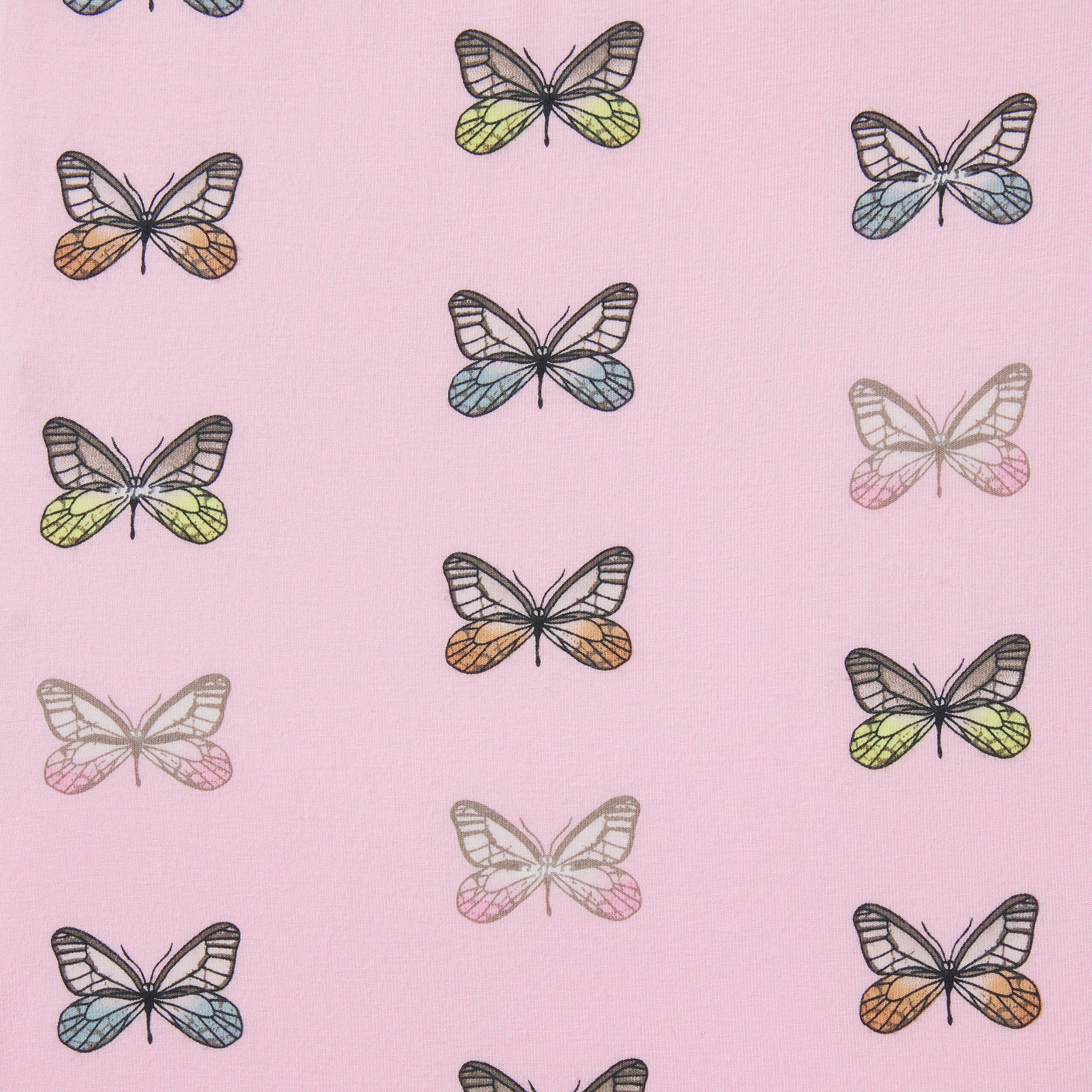 SKIMS SLEEP SHORT SLEEVE BUTTON UP SET | PEONY BUTTERFLY PRINT ADDITIONAL FABRIC DETAILS