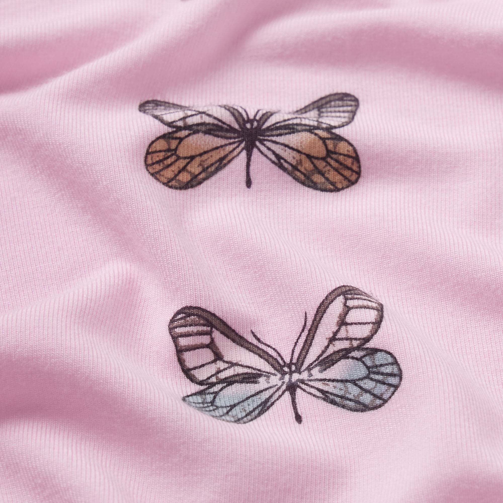 SKIMS SLEEP SHORT SLEEVE BUTTON UP SET | PEONY BUTTERFLY PRINT ADDITIONAL FABRIC DETAILS