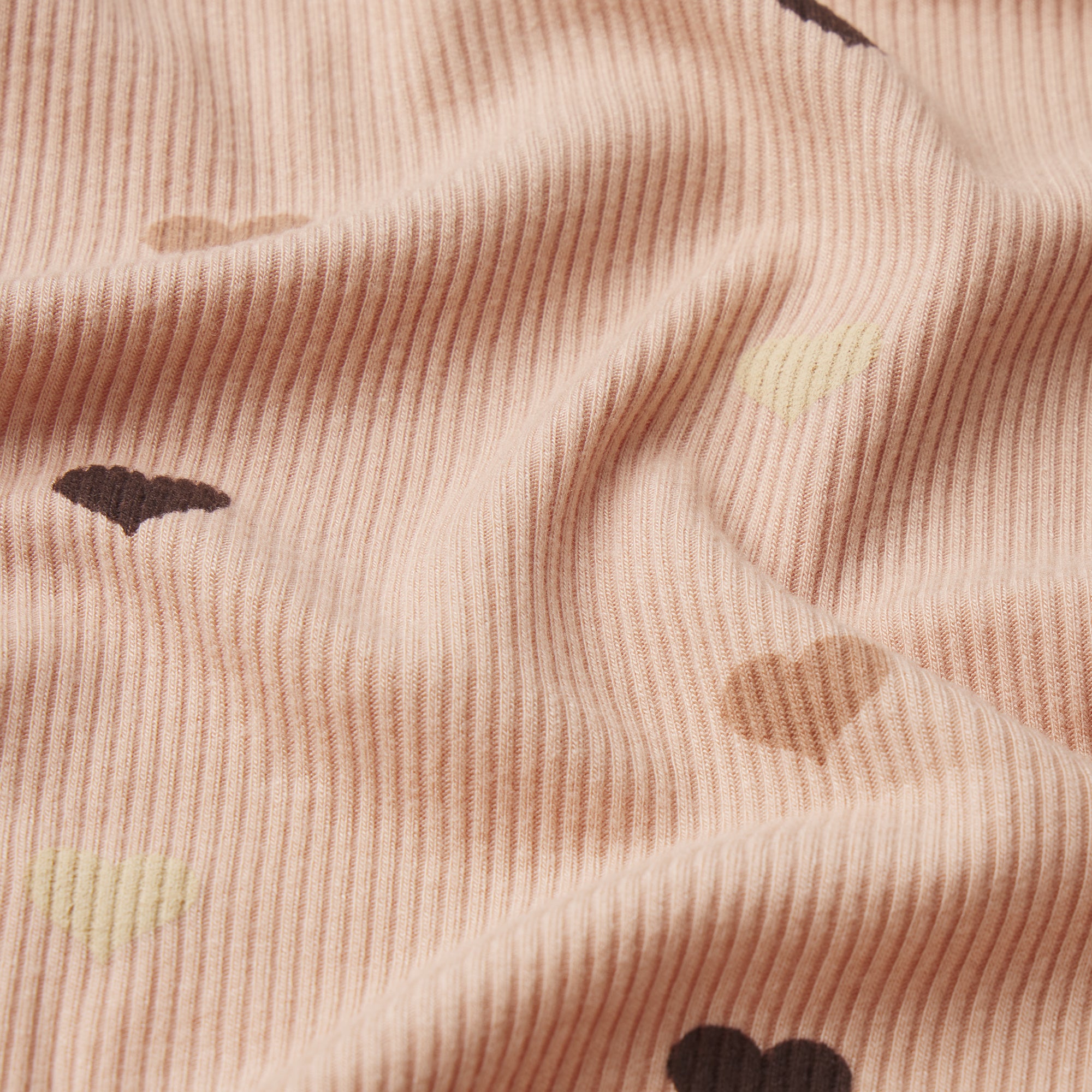 SOFT LOUNGE SLEEP SET | MICA MINI HEART HALFDROP ADDITIONAL FABRIC DETAILS