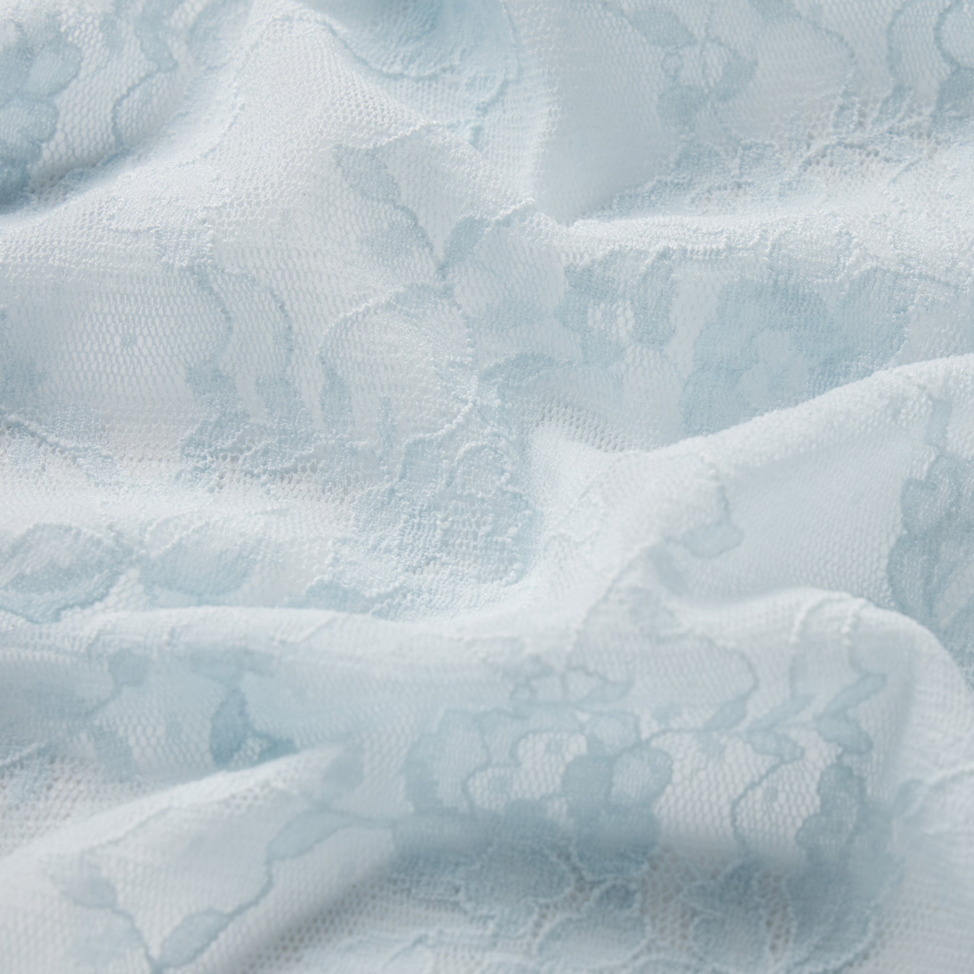 STRETCH LACE HALTER CAMI | POWDER BLUE ADDITIONAL FABRIC DETAILS