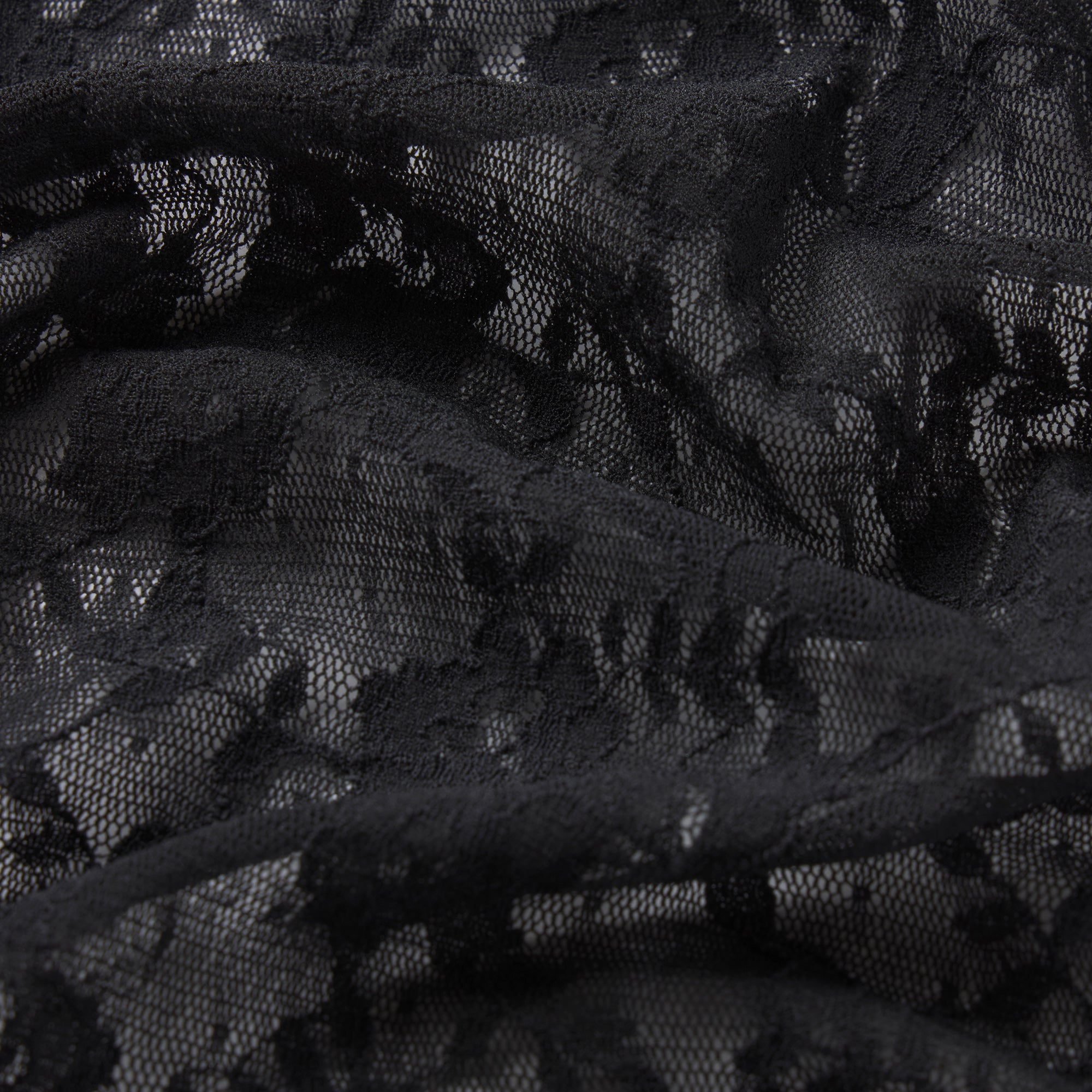 STRETCH LACE RUFFLE SHORT | SOOT ADDITIONAL FABRIC DETAILS