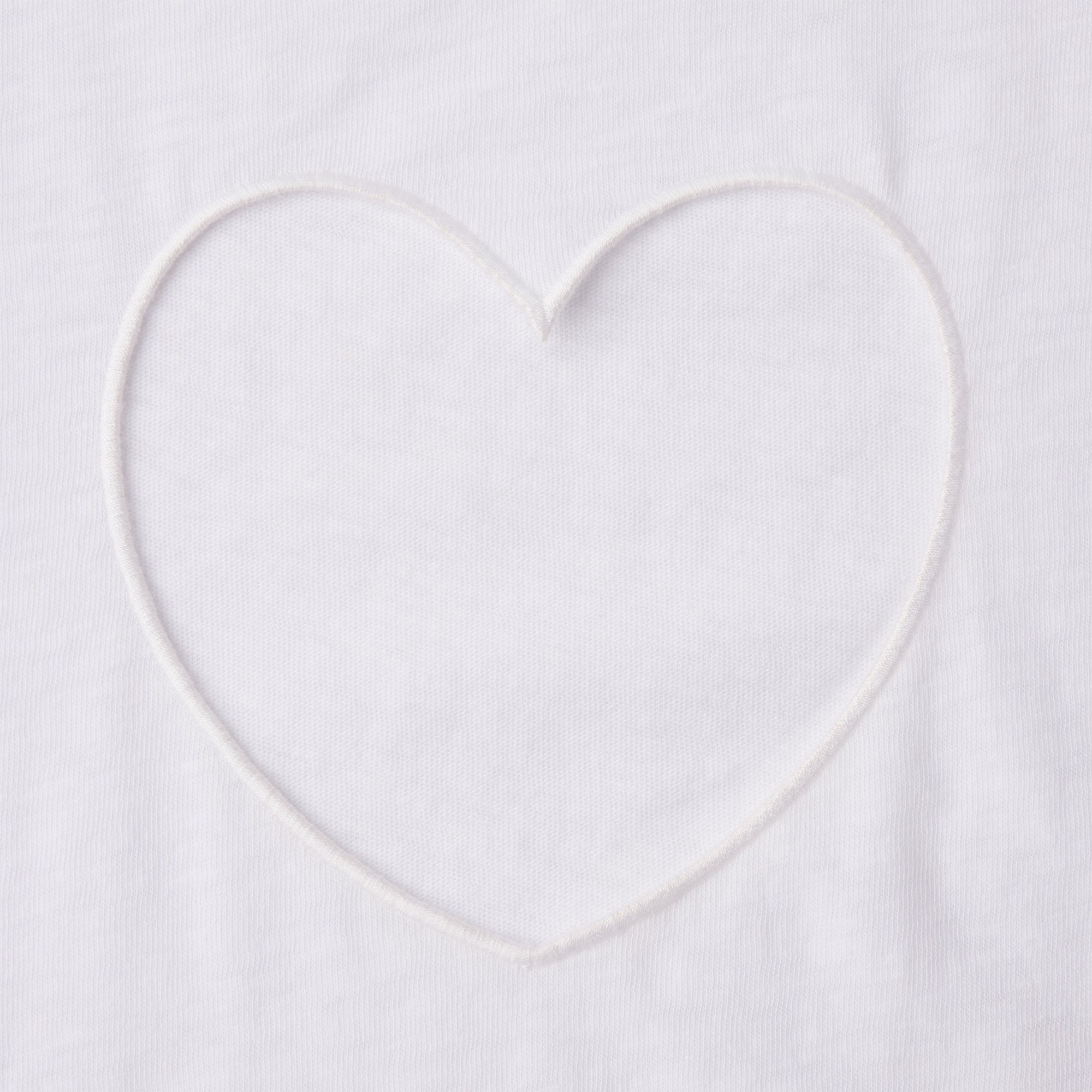 WORN IN JERSEY HEART MICRO SHORT | SNOW ADDITIONAL FABRIC DETAILS