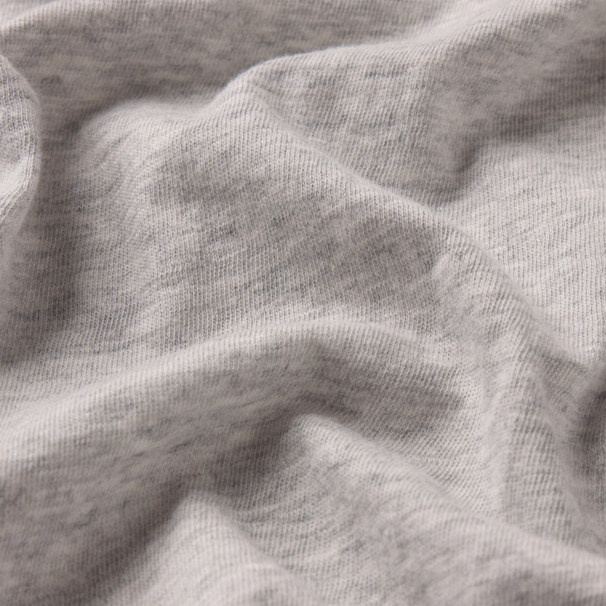 WORN IN JERSEY T-SHIRT | LIGHT HEATHER GREY ADDITIONAL FABRIC DETAILS