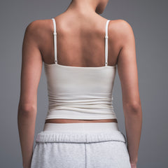 COTTON JERSEY CAMI | MARBLE ON A MODEL SIDE VIEW | FOCUS: 0.0, 1.0, 0.9